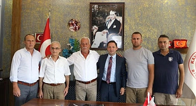 Kaymakam Ercan Kayabaşı'ndan Kahveciler Odası Başkanı İlhan Yavuz'a ziyaret