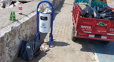 Küçükkuyu Belediyesi'nden sahil temizliği için uyarı