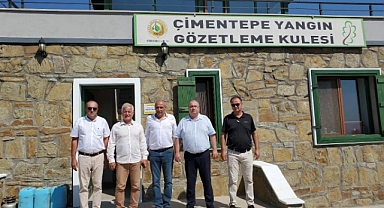 Milletvekili İsmet Güneşhan Eceabat'taki yangın bölgesini inceledi