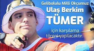 Milli Okçu Ulaş Berkim Tümer’e Gelibolu’da karşılama töreni