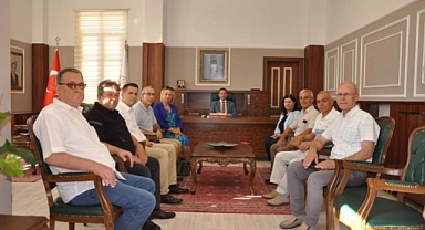 Muhtarlarından Kaymakam Ercan Kayabaşı'na hayırlı olsun ziyareti