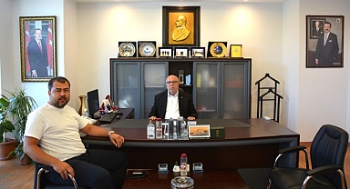 Orçun Oktay'dan Başkan Deniz'e ziyaret