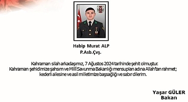 Piyade Astsubay Çavuş Habip Murat Alp şehit oldu