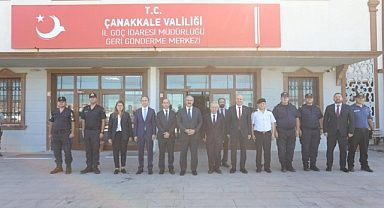 Vali Toraman, Ayvacık İl Göç İdaresi'ni ziyaret etti