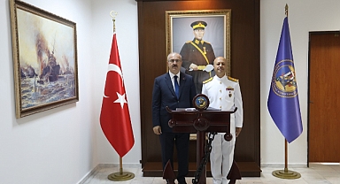 Vali Toraman’dan Tuğamiral Mustafa Biçen’e iade-i ziyaret