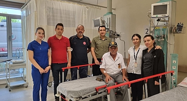 19 Eylül Gaziler Günü'nde Ayvacık Devlet Hastanesi'nde kutlama