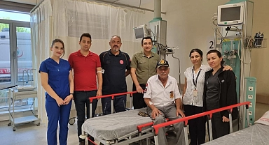 19 Eylül Gaziler Günü'nde Ayvacık Devlet Hastanesi'nde kutlama