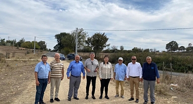 Başkan Ertuğrul, Çan'daki köy çalışmalarını inceledi