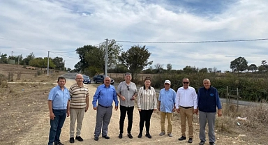 Başkan Ertuğrul, Çan'daki köy çalışmalarını inceledi