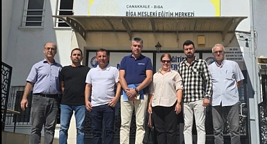 Biga TSO meslek komitesi başkanları, mesleki eğitim merkezi'ni ziyaret etti