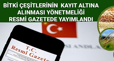 Bitki çeşitlerinin kayıt altına alınması yönetmeliği güncellendi