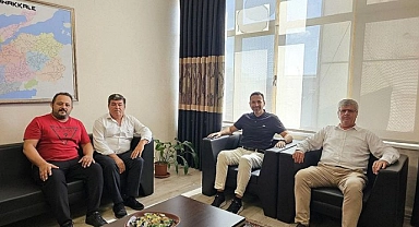 Cahit Bilge ve Necati Tarıman'dan Naim Makas'a ziyaret