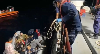 Çanakkale açıklarında düzensiz göçmen operasyonu