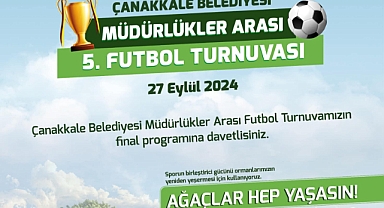 Çanakkale Belediyesi Futbol Turnuvası final heyecanı 27 Eylül’de!