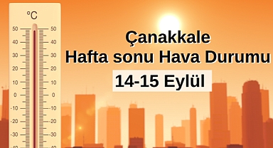 Çanakkale’de hafta sonu hava durumu: Sıcaklıklar düşüyor