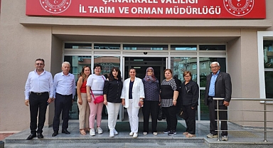 Çanakkale Şehit ve Gaziler Derneği'nden teşekkür ziyareti