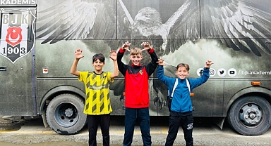 Çanlı sporcular Beşiktaş antrenmanında