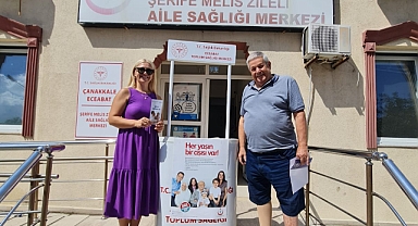 Eceabat’ta aşılama bilinci artırılıyor