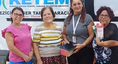 Eceabat’ta kanser tarama çalışmaları