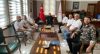 Ercan Kayabaş'ı BİSHAK ve Kent Konseyi Başkanı ziyaret etti