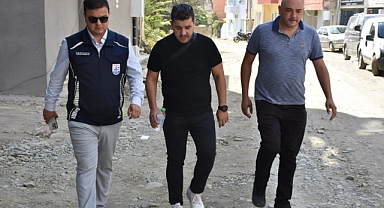 Gelibolu Belediye Başkan Yardımcısı Batır, altyapı çalışmalarını inceledi
