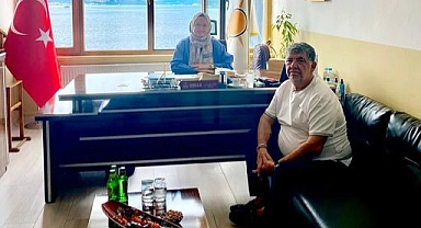 Halil Ertuğrul’dan AK Parti Merkez İlçe Başkanı Aynur Tuna Yavaş’a iade-i ziyaret