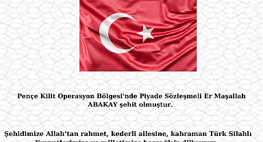 Kaymakam Kayabaşı'ndan taziye mesajı
