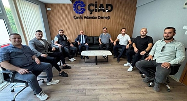 Kaymakam Nebioğlu, Çan İş Adamları Derneği'ni ziyaret etti