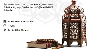 Küçükkuyu Belediyesi'nden kadınlara özel Mevlid Kandili programı
