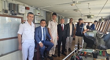 Rektör Ünüvar ve Alan Başkanı Kaşdemir, Kaptan Köşkünde