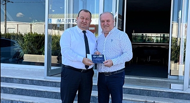 Şadan Doğan, Çanakkale OSB Başkanı Fahrettin Ersoy'u ziyaret etti