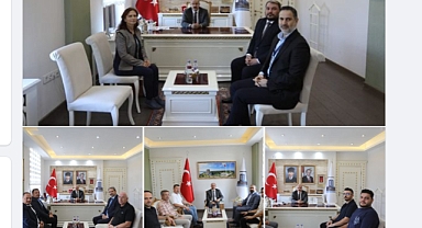 Vali Toraman ziyaretçilerini ağırladı