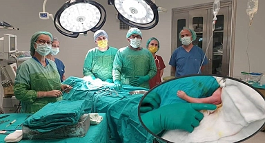 13 günlük prematüre bebeğe septik artrit ameliyatı