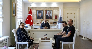 Altı Nokta Körler Derneği ve MTA temsilcileri Vali Toraman'a ziyaret