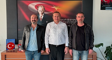 Atilla Öztürk ziyaretçilerini ağırladı