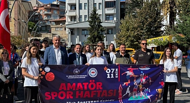 Başkan Elbi, Amatör Spor Haftası Yürüyüşüne katıldı
