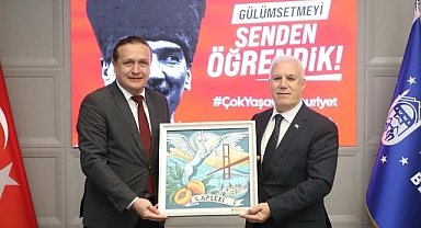 Başkan Öztürk'ten Başkan Bozbey'e ziyaret