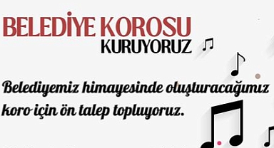 Bayramiç Belediyesi'nden koro çağrısı
