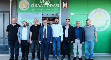Belediye Başkanlarından Biga Ticaret ve Sanayi Odası’na Geçmiş Olsun Ziyareti