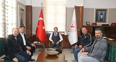 Biga Beşiktaşlılar Derneği'nden Kaymakam Kayabaşı'ya ziyaret
