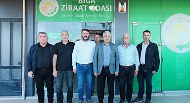 Biga'da Sivil Toplum Kuruluşlarından çiftçilere destek ziyareti