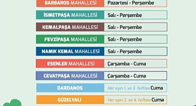 Çanakkale Belediyesi'nden atık toplama hizmeti uyarısı