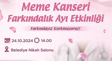 Çanakkale Belediyesi'nden Meme Kanseri Farkındalık Ayı etkinliği