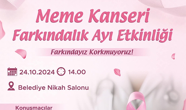 Çanakkale Belediyesi'nden Meme Kanseri Farkındalık Ayı etkinliği