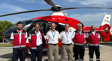 Çanakkale'de ambulans helikopter göreve başladı