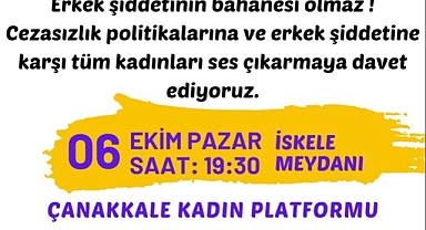 Çanakkale'de kadınlar, erkek şiddetine karşı ses yükseltecek