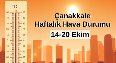 Çanakkale haftalık hava durumu