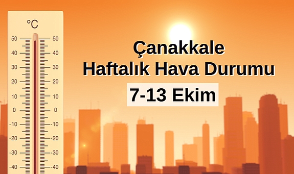 Çanakkale haftalık hava durumu