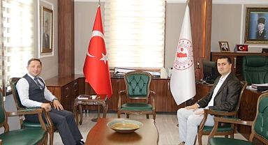 Cumhuriyet Savcısı Merdin'den Kaymakam Kayabaşı'ya ziyaret