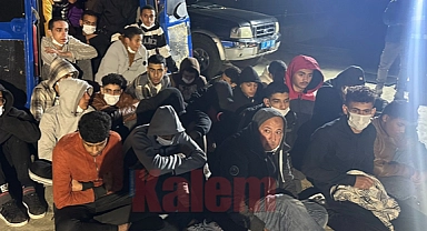 Gökçeada'da 27 Mısırlı ve 2 Filistinli kaçak göçmen yakalandı